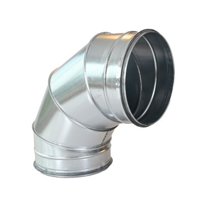 Spiro Bocht 90° Ø 400 mm. SAFE (met rubber) Segment