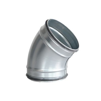 Spiro Bocht 45° Ø 160 mm. SAFE (met rubber)
