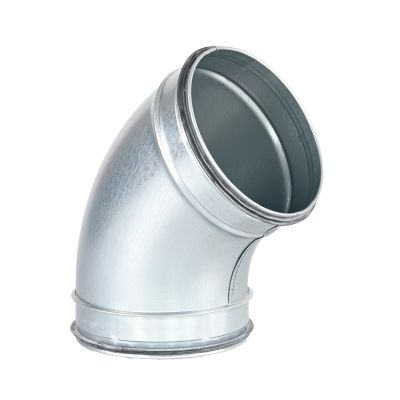 Spiro Bocht 60° Ø 160 mm. SAFE (met rubber)