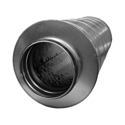 Ronde geluiddemper Ø 560mm - lengte 900mm (50mm isolatie)