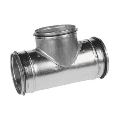 Spiro T-stuk 90° Ø 315-200 mm. SAFE (met rubber) 315-200-315