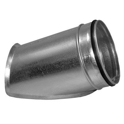 Spiro Zadelstuk 45° Ø 630-400 mm. SAFE (met rubber)